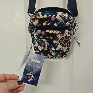 Vera Bradley Harry Potter Floral Crossbody Bag - Navy